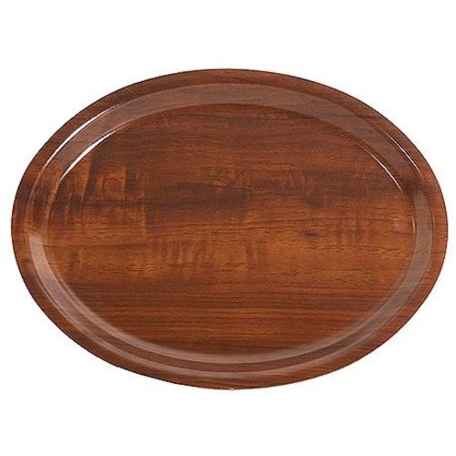 Contacto Laminated wood Oval Serving Tray 200 x 265 mm Brown Contacto Laminated wood Oval Serving Tray 200 x 265 mm Brown