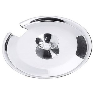 Contacto Pokrywa do pojemnika na sosy ze stali nierdzewnej z wycięciem na łyżkę, o średnicy 120 mm Contacto Pokrywa do pojemnika na sosy ze stali nierdzewnej z wycięciem na łyżkę, o średnicy 120 mm