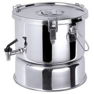 Contacto Insulated Stainless Steel Container 20 L with Tap and Lid Contacto Insulated Stainless Steel Container 20 L with Tap and Lid