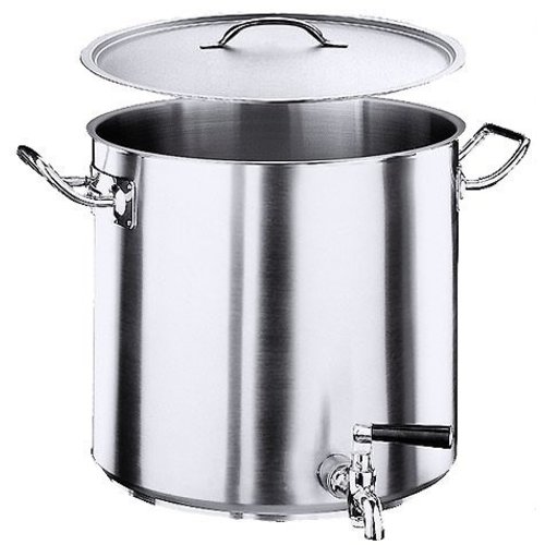 Contacto Stainless Steel Medium Pot with Tap and Lid 36 L Ø 360 mm Contacto Stainless Steel Medium Pot with Tap and Lid 36 L Ø 360 mm