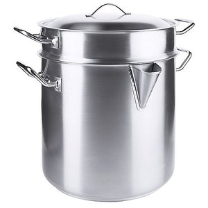 Contacto Garnek wysoki z pokrywką 9 L Ø 280 mm ze stali nierdzewnej Contacto Garnek wysoki z pokrywką 9 L Ø 280 mm ze stali nierdzewnej