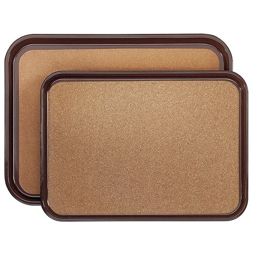 Contacto ABS Rectangular Non-Slip Serving Tray 300 x 415 mm Brown Contacto ABS Rectangular Non-Slip Serving Tray 300 x 415 mm Brown