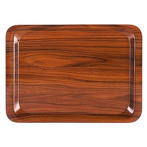Contacto Prostokątna taca do serwowania 320 x 440 mm z drewna laminowanego, brązowa