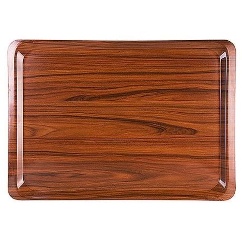 Contacto Laminated wood Rectangular Serving Tray 430 x 610 mm Brown Contacto Laminated wood Rectangular Serving Tray 430 x 610 mm Brown