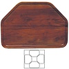 Contacto Laminated wood Trapezoidal Serving Tray 320 x 470 mm Brown Contacto Laminated wood Trapezoidal Serving Tray 320 x 470 mm Brown