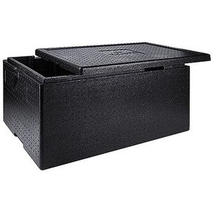 Contacto Pojemnik termoizolacyjny 260x200x(h)40mm, 78 L, ładowany od góry, czarny