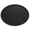 Contacto Plastic Oval Non-Slip Serving Tray 200 x 265 mm Black Contacto Plastic Oval Non-Slip Serving Tray 200 x 265 mm Black