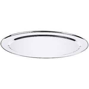 Contacto Wyprzedaż - Półmisek ze stali nierdzewnej, owalny 660x460x32 mm