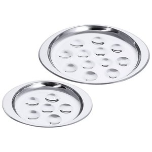 Contacto Talerz ze stali nierdzewnej, do ślimaków Ø135 mm, owalny Contacto Talerz ze stali nierdzewnej, do ślimaków Ø135 mm, owalny