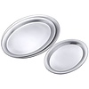 Contacto Stainless Steel Oval Serving Tray 195 x 265 mm