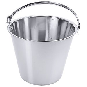 Contacto Wiadro ze stali nierdzewnej bez pokrywki, 10 l, o średnicy 300 mm Contacto Wiadro ze stali nierdzewnej bez pokrywki, 10 l, o średnicy 300 mm