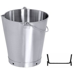 Contacto Wiadro z dzióbkiem ze stali nierdzewnej bez pokrywy, 20 l, o średnicy 320 mm Contacto Wiadro z dzióbkiem ze stali nierdzewnej bez pokrywy, 20 l, o średnicy 320 mm