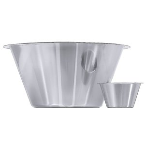 Contacto Stainless Steel Kitchen Conical Bowl with Rim 0,5 L, ø 120 mm
