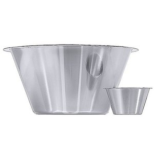 Contacto Stainless Steel Kitchen Conical Bowl with Rim 0,75 L, ø 150 mm