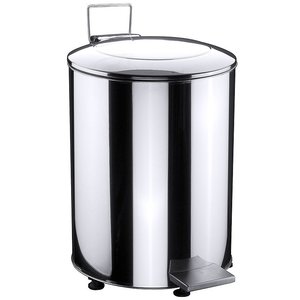 Contacto 100 L Round Stainless Steel Pedal Bin, Lift Lid, 100 L