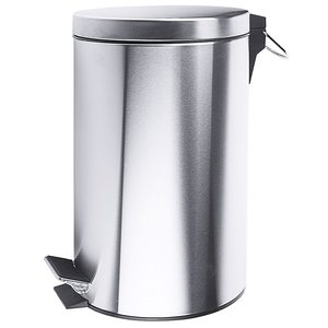 Contacto 3 L Round Stainless Steel Pedal Bin, Lift Lid, 3 L