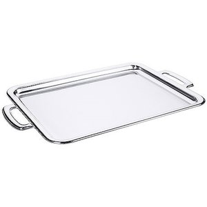 Contacto Stainless Steel Rectangular Serving Tray 340 x 450 mm with Handles