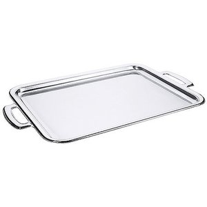 Contacto Stainless Steel Rectangular Serving Tray 390 x 520 mm with Handles