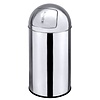 Contacto 40 L Round Stainless Steel Waste Bin, Swivel Lid, 40 L Contacto 40 L Round Stainless Steel Waste Bin, Swivel Lid, 40 L