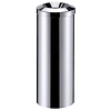 Contacto Round Stainless Steel Waste Paper Bin, Lid with Hole Contacto Round Stainless Steel Waste Paper Bin, Lid with Hole