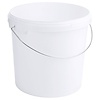 Contacto 11 L White Round Polypropylene Plastic Bucket, Without Lid, 11 L