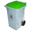 Contacto 100 L Grey Polyethylene Wheelie Bins, Lift Lid, 100 L Contacto 100 L Grey Polyethylene Wheelie Bins, Lift Lid, 100 L