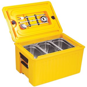 Contacto Insulated Top Loading Food Conteiner GN 1/1 Yellow Contacto Insulated Top Loading Food Conteiner GN 1/1 Yellow