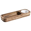 Contacto Acacia Wood Rectangular Serving Dip Board 100 x 300 mm Contacto Acacia Wood Rectangular Serving Dip Board 100 x 300 mm
