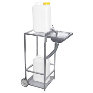 Contacto Mobile Sink, 360x450x(h)850 mm with Two 19 L Containers