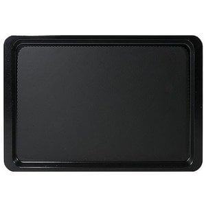 Contacto Antypoślizgowa prostokątna taca do serwowania GN 1/2 z poliestru, czarna