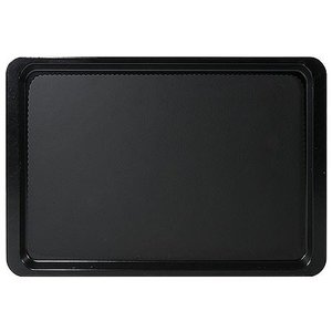 Contacto Polyester Rectangular Non-Slip Serving Tray GN 1/2 Black