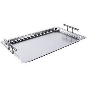 Contacto Stainless Steel Rectangular Serving Tray GN 1/1 with Handles