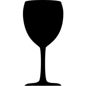 Contacto Tablica w kształcie kieliszka 430x300 mm