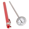 Contacto Tarczowy termometr do żywności, -10°C do 100°C z czerwonym klipsem Contacto Tarczowy termometr do żywności, -10°C do 100°C z czerwonym klipsem