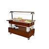 Diamond Buffet - Refrigerated salad bar, 4x GN1/1-150 (mahogany wood) Diamond Buffet - Refrigerated salad bar, 4x GN1/1-150 (mahogany wood)