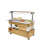 Diamond Buffet - Refrigerated salad bar, 4x GN1/1-150 (Wood light oak) Diamond Buffet - Refrigerated salad bar, 4x GN1/1-150 (Wood light oak)