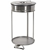 Diamond Round Stainless Steel Trolley Hold-Bin Bags with Pedal , Lift Lid