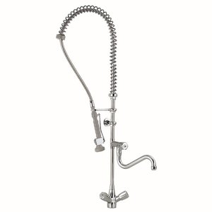 Diamond Single Hole Deck Mounted Pre-Rinse Faucet with Spout, Height 1050 mm Diamond Single Hole Deck Mounted Pre-Rinse Faucet with Spout, Height 1050 mm