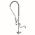 Diamond Single Hole Deck Mounted Pre-Rinse Faucet with Spout, Height 1050 mm