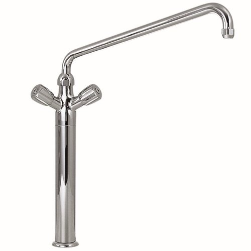 Diamond Stainless Steel Double Handle Deck Mounted Kitchen Faucet, Flow 40 L / min., Height 570 mm Diamond Stainless Steel Double Handle Deck Mounted Kitchen Faucet, Flow 40 L / min., Height 570 mm