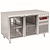 Diamond Double Door Refrigerated Table 260 L, from -2 °C to 8 °C, Side-Mounted Compressor, Ventilated