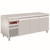 Diamond Tripple Door Refrigerated Table 405 L, from -2 °C to 8 °C, Side-Mounted Compressor, Ventilated