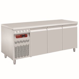 Diamond Tripple Door Refrigerated Table 405 L, from -2 °C to 8 °C, Side-Mounted Compressor, Ventilated Diamond Tripple Door Refrigerated Table 405 L, from -2 °C to 8 °C, Side-Mounted Compressor, Ventilated