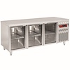 Diamond Tripple Door Refrigerated Table 405 L, from -2 °C to 8 °C, Side-Mounted Compressor, Ventilated Diamond Tripple Door Refrigerated Table 405 L, from -2 °C to 8 °C, Side-Mounted Compressor, Ventilated