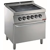 Diamond Electric Cooker with Vitroceramic Plate, 4 Heating Zones and Electric Oven GN 2/1, 14,8 kW Diamond Electric Cooker with Vitroceramic Plate, 4 Heating Zones and Electric Oven GN 2/1, 14,8 kW