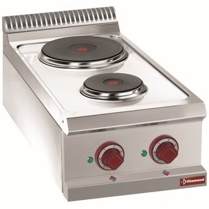 Diamond Countertop Electric Cooker with 2 Hot Plates, 4,1 kW Diamond Countertop Electric Cooker with 2 Hot Plates, 4,1 kW