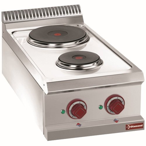 Diamond Countertop Electric Cooker with 2 Hot Plates, 4,1 kW Diamond Countertop Electric Cooker with 2 Hot Plates, 4,1 kW