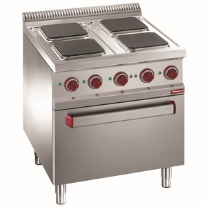Diamond Electric Cooker with 4 Hot Plates and Electric Convection Oven with Grill Function GN 2/1, 15,7 kW Diamond Electric Cooker with 4 Hot Plates and Electric Convection Oven with Grill Function GN 2/1, 15,7 kW