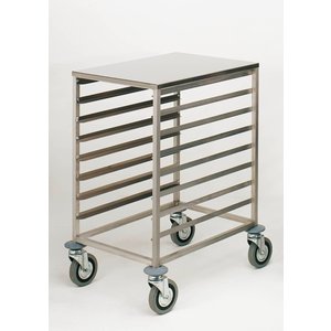 Diamond Stainless steel plate ladder, 8x 600x400 mm, 85 -mm space, stainless steel upper tablet Diamond Stainless steel plate ladder, 8x 600x400 mm, 85 -mm space, stainless steel upper tablet