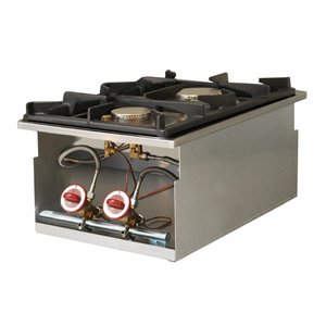 Diamond Countertop Gas Cooker with 2 Burners, 8170 kcal / h